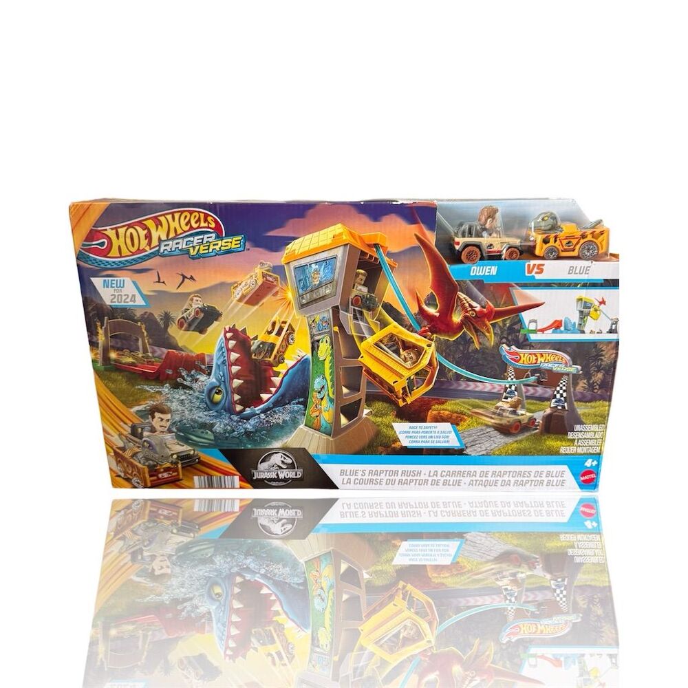 Hot Wheels Jurassic World Blue's Raptor Rush Track Set 4-7 Years